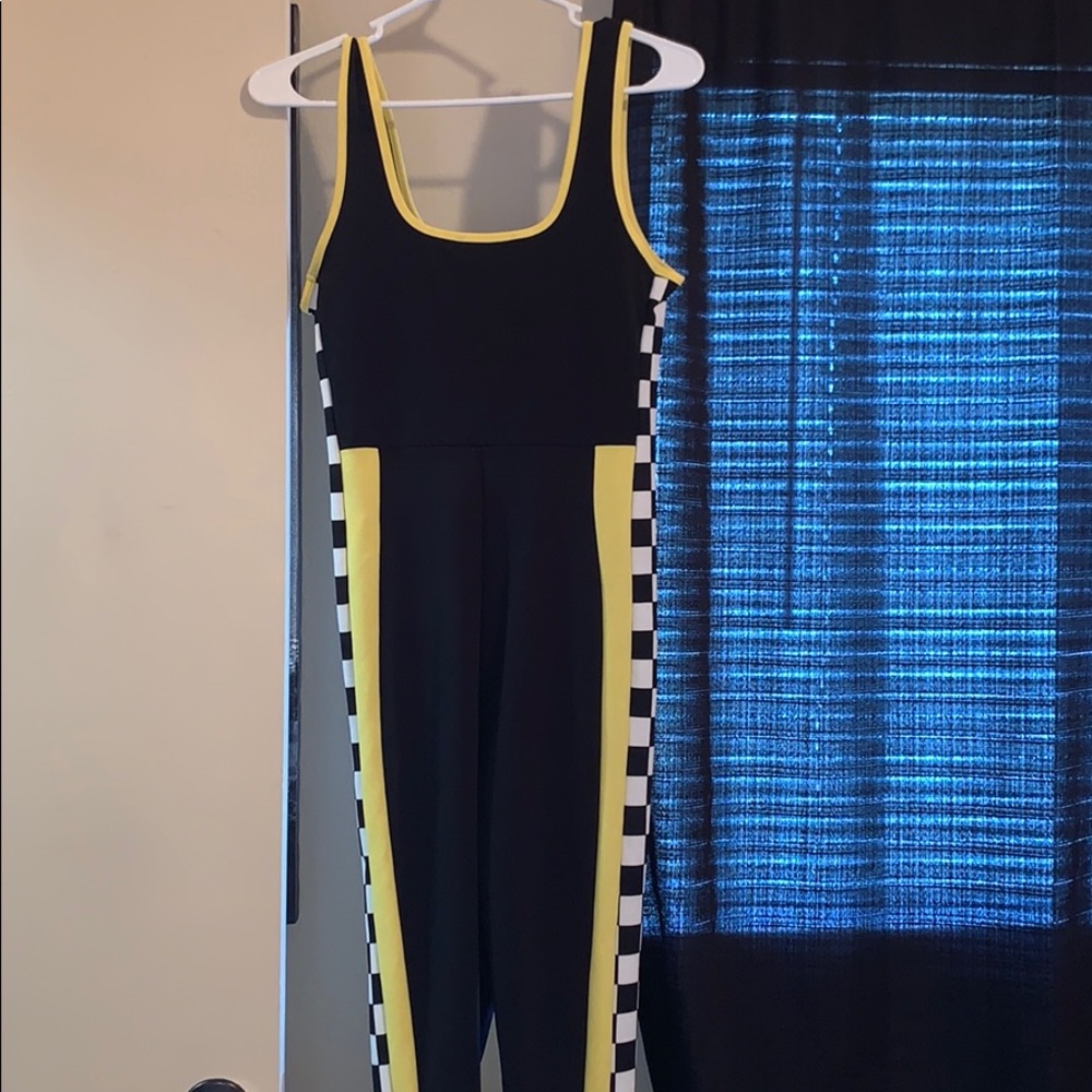 Race car body suit .